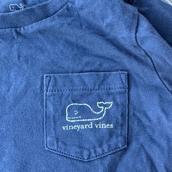Vineyard Vines Kids Blue Long Sleeve Tee - Picture 3 of 4